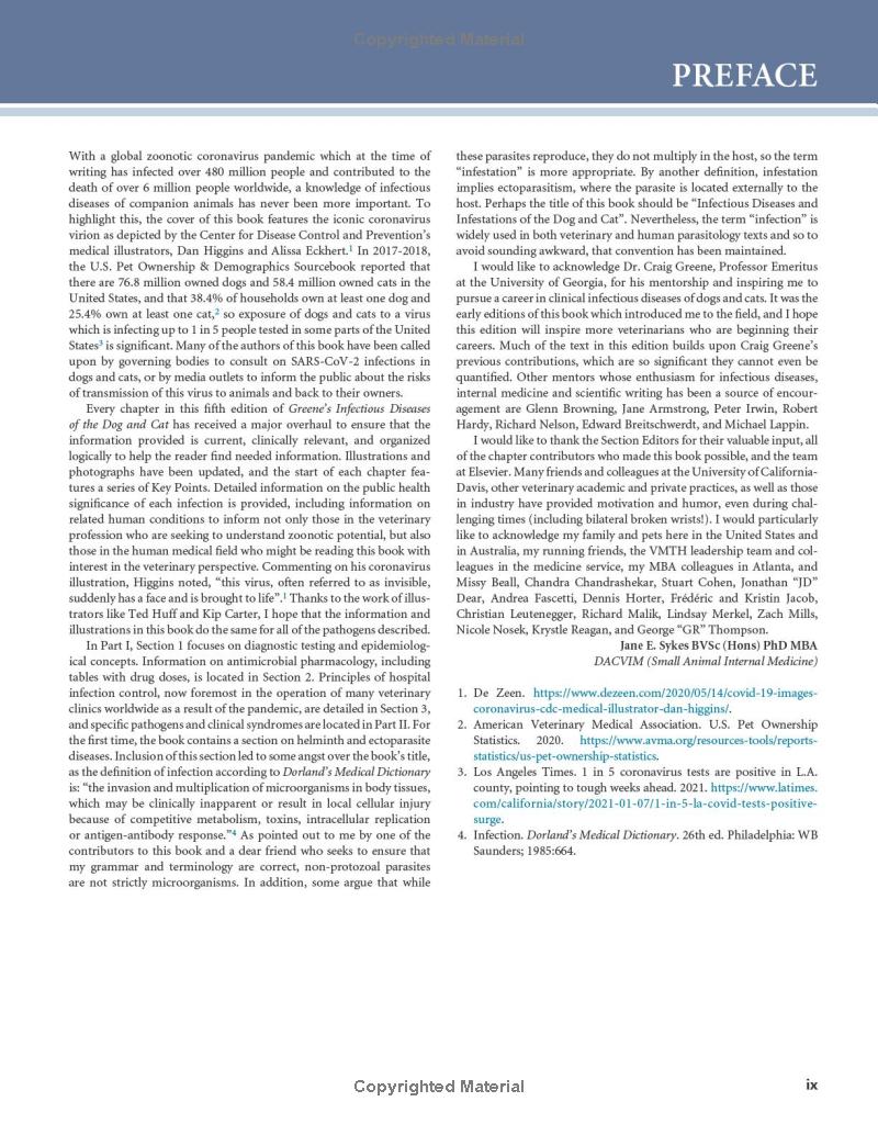 Greene's Infectious Diseases of the Dog and Cat 5th Edition - Image 3