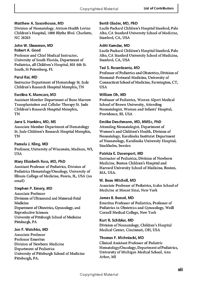 Neonatal Hematology Pathogenesis, Diagnosis, and Management of Hematologic Problems 3rd Edition - Image 4