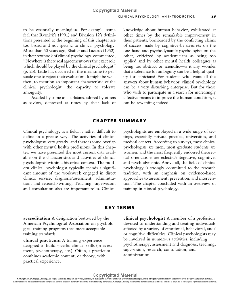 Clinical Psychology (PSY 334 Introduction to Clinical Psychology) 8th Edition - Image 3