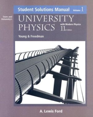University Physics with Modern Physics Student Solutions Manual Volume 1  11th Edition PDF eBook Instant Download